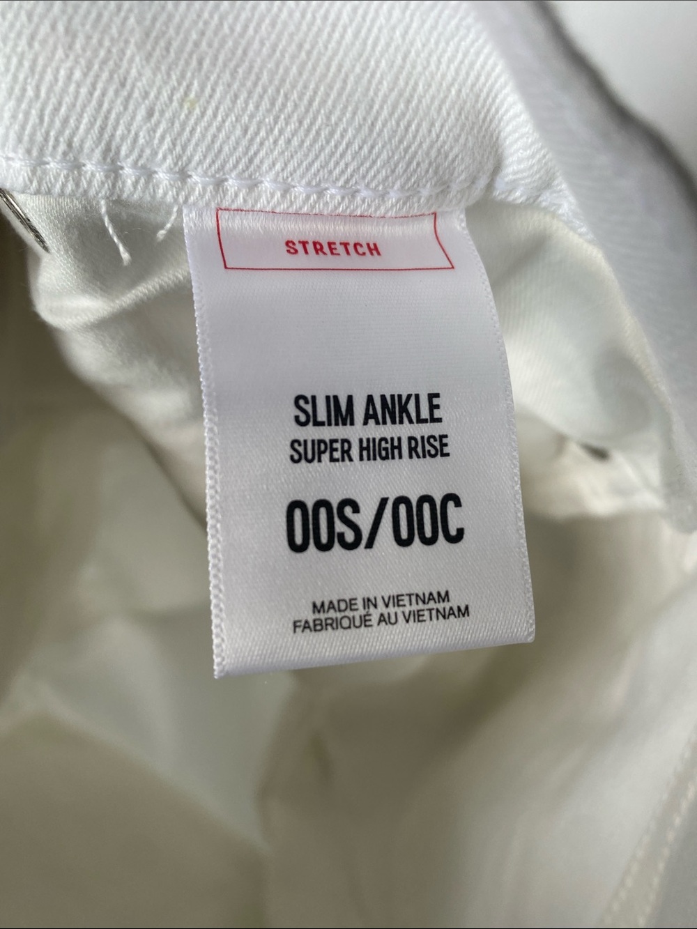 Express High Rise Women's Jeans - White - Picture 11 of 11